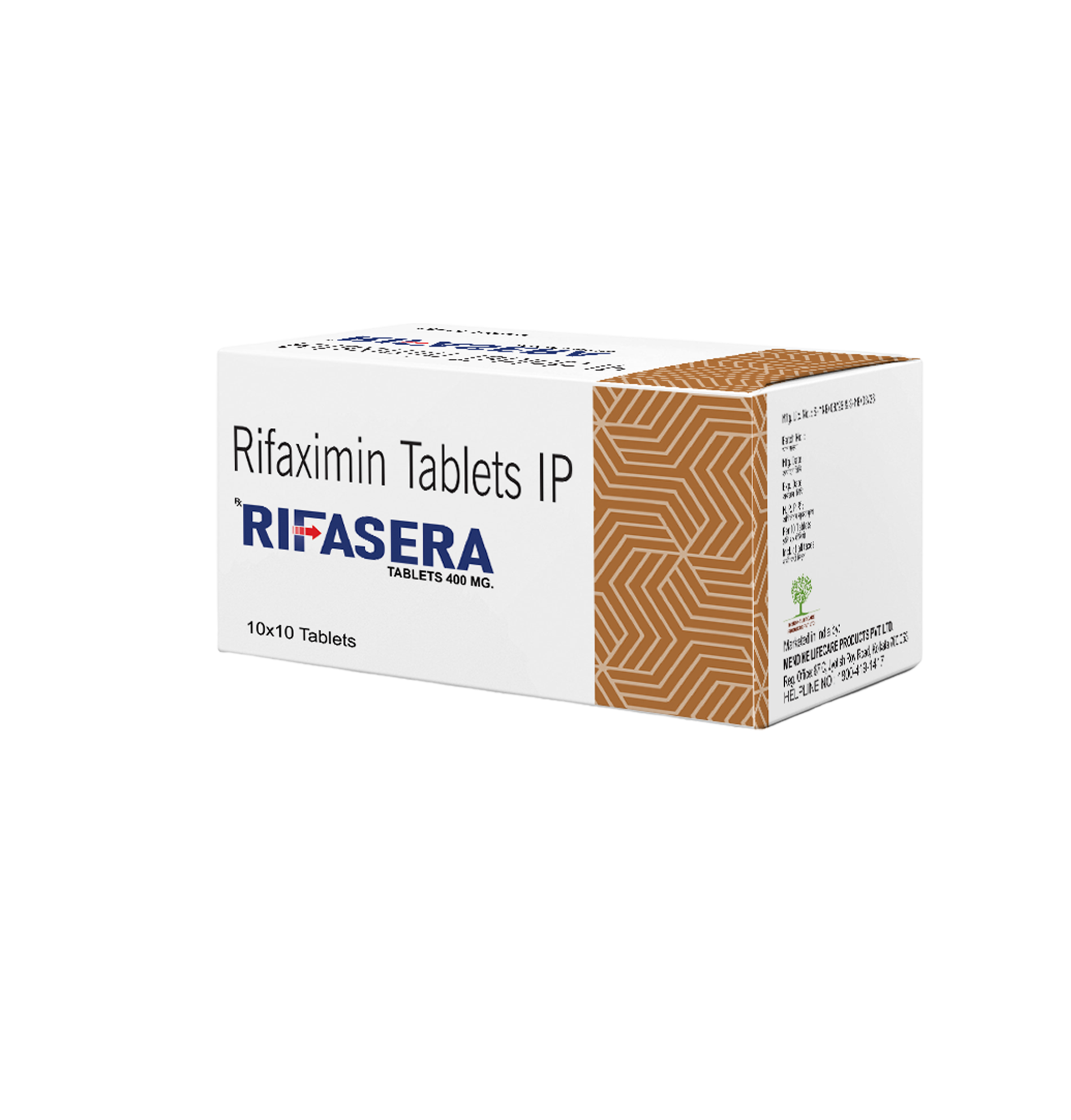 Rifasera 400 Rifaximin 400 mg Tablet