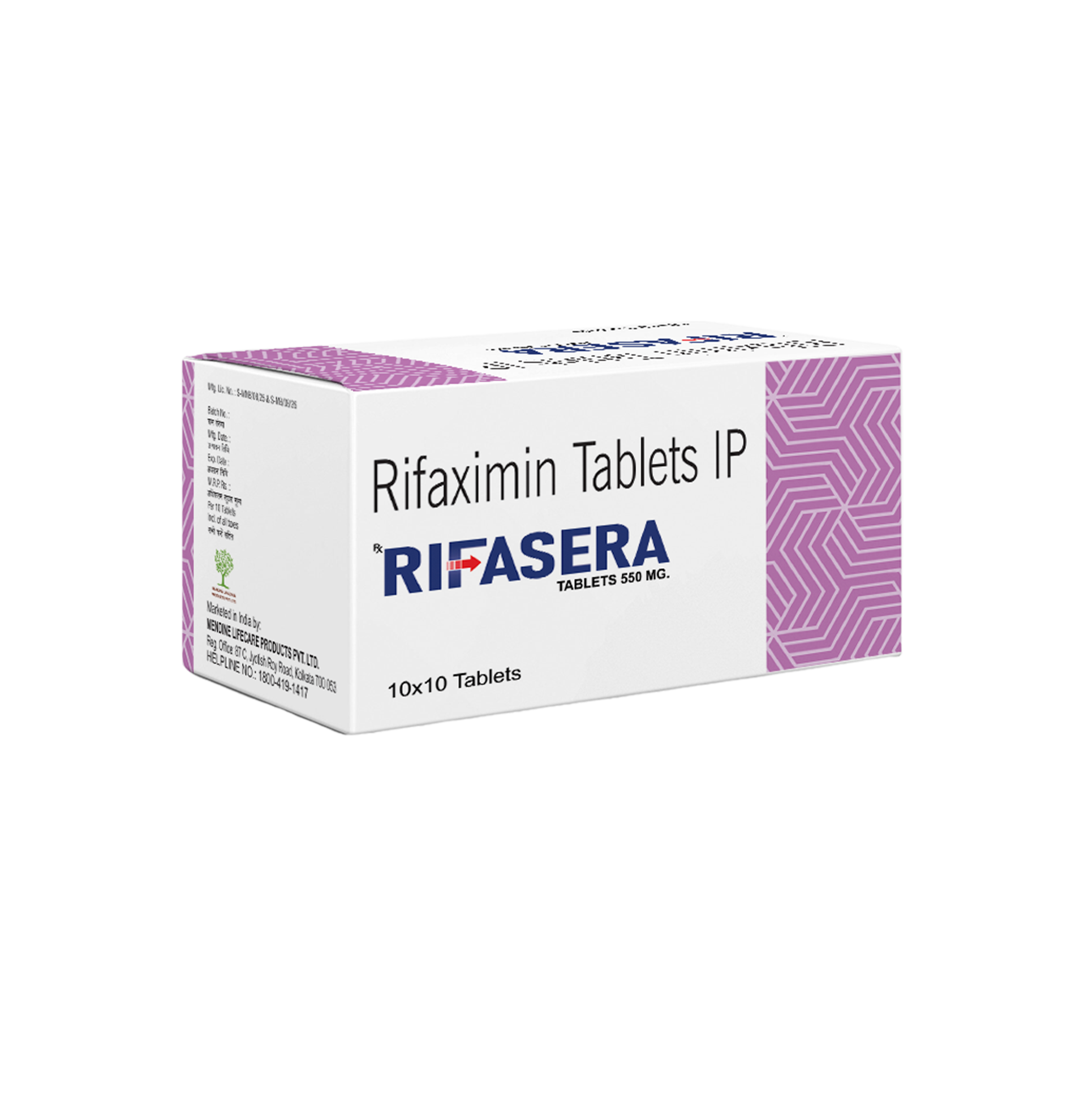 Rifasera 550 Rifaximin 550 mg Tablet