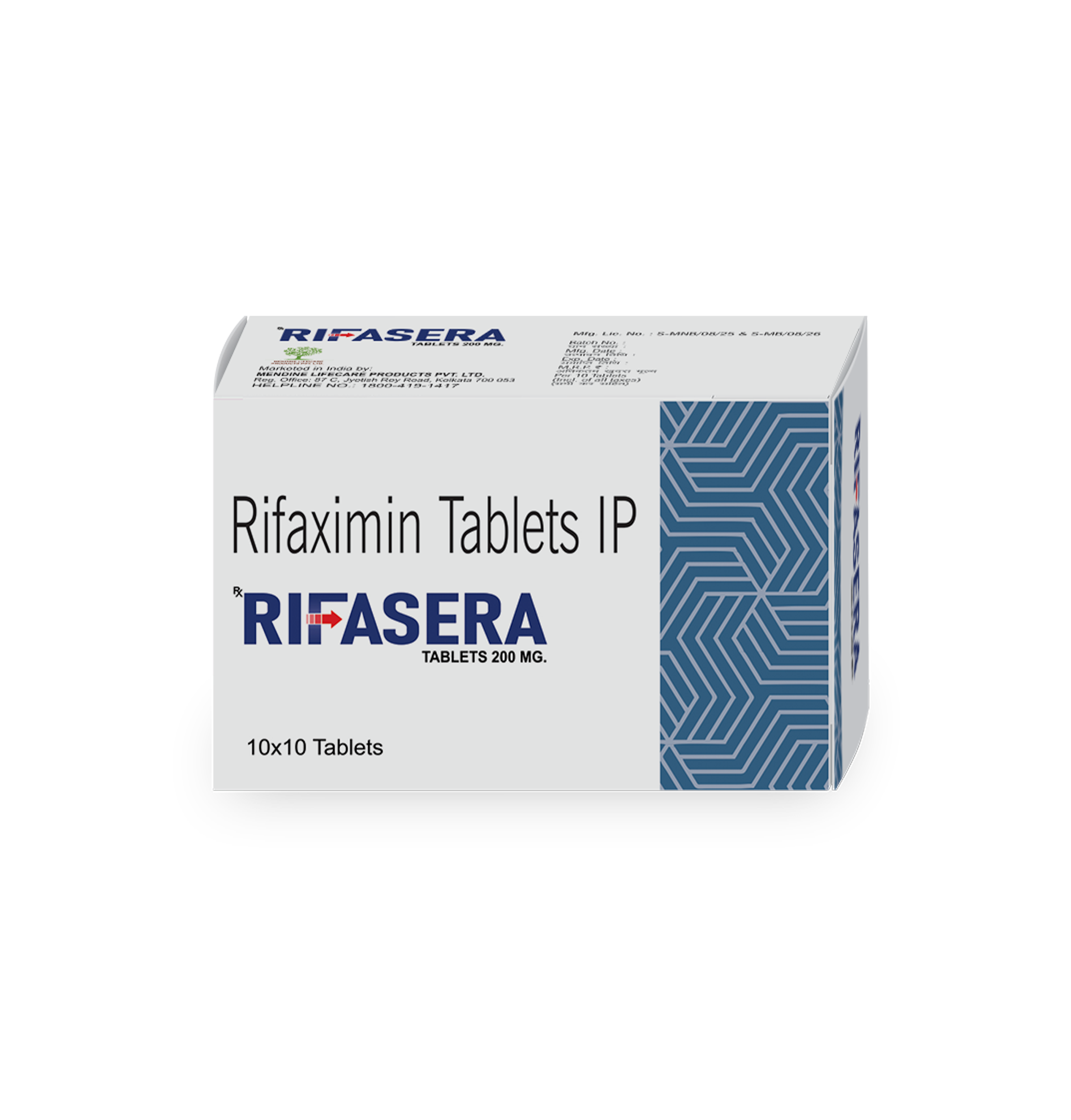 Rifasera 200 Rifaximin 200 mg Tablet